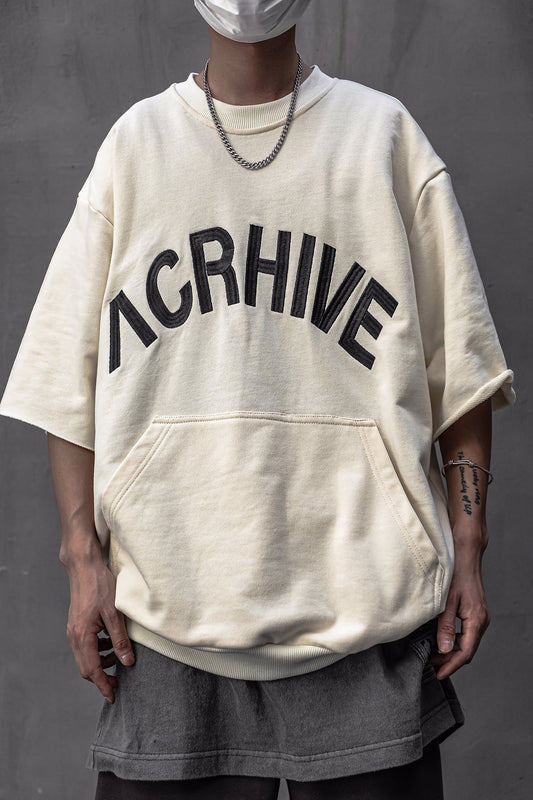 Camiseta Oversized con Bordado de Letras - Tendencia Instagram - Image 2