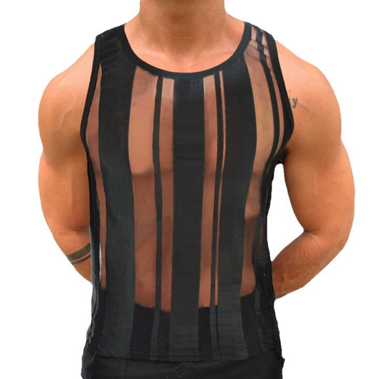 Chaleco de Malla Transparente Verano para Hombre - Image 2