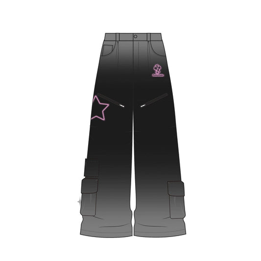 Pantalones Chaopai Púrpura Rectos de Pierna Ancha - Image 2