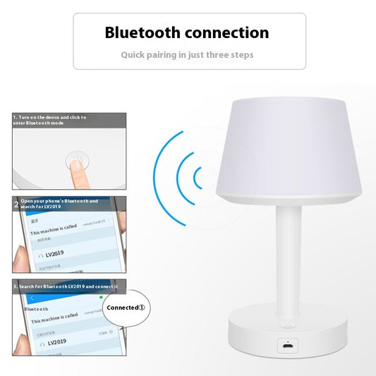 Lámpara Táctil con Cargador Inalámbrico y Parlante Bluetooth - Image 4