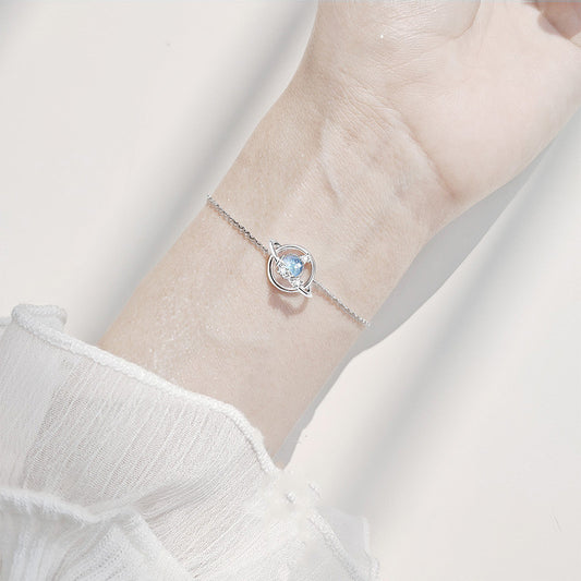Pulsera Plateada Planeta de Sueños para Novia - Image 2