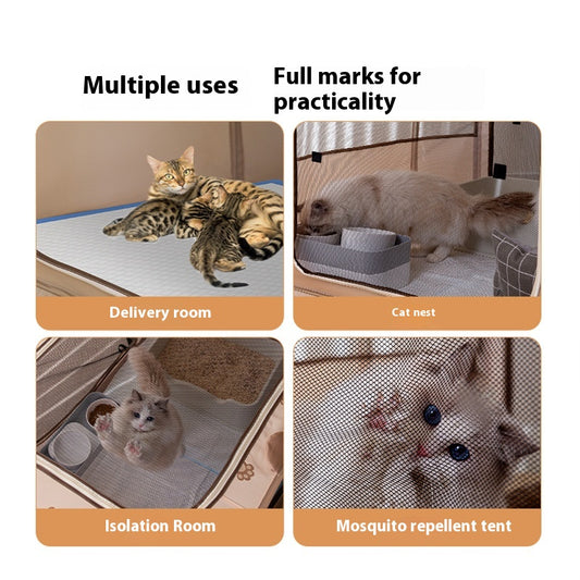 Casita Plegable para Gatos con Diseño de Animales - Image 2