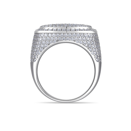 Anillo de Plata S925 con Moissanita Premium - Joyería de Lujo Moderno - Image 2