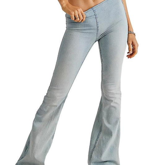 Jeans Acampanados Cintura Baja con Elasticidad - Image 2