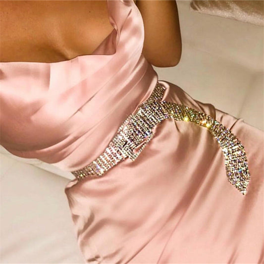 Cadena de Cintura con Diamantes Engarzados en Diez Hileras - Image 2