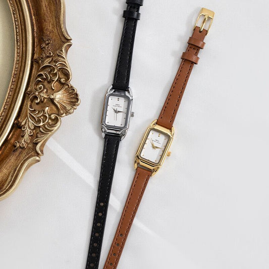 Reloj de Pulsera Cuadrado Retro Minimalista para Mujer - Image 2