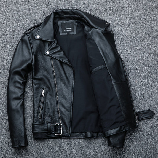 Chaqueta de Cuero Genuino para Motociclista - Image 2
