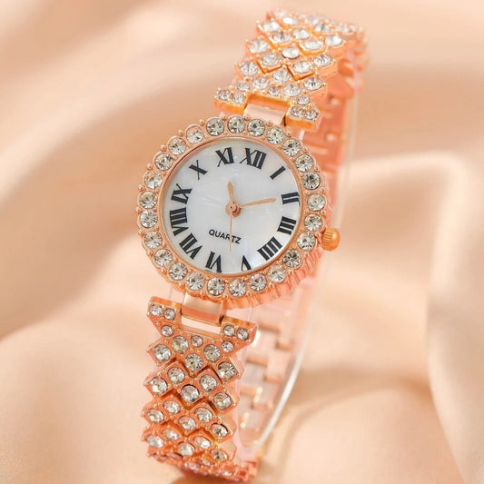 Reloj de Moda para Mujer con Diamantes Completos - Cuarzo de Alta Gama Versátil - Image 2
