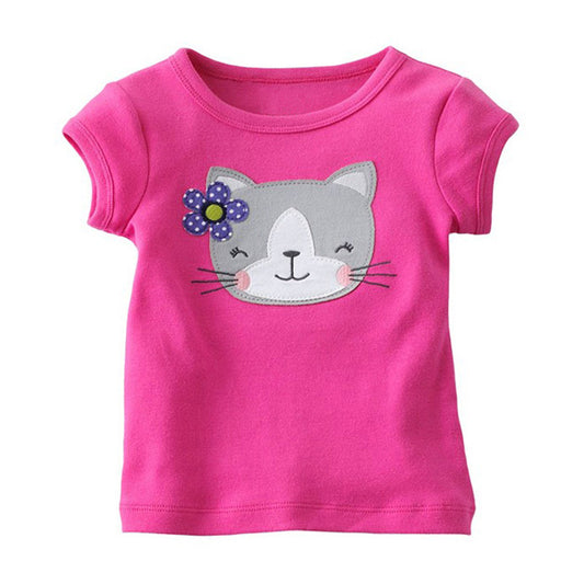 Playera Infantil de Algodón para Niña - Manga Corta - Image 2