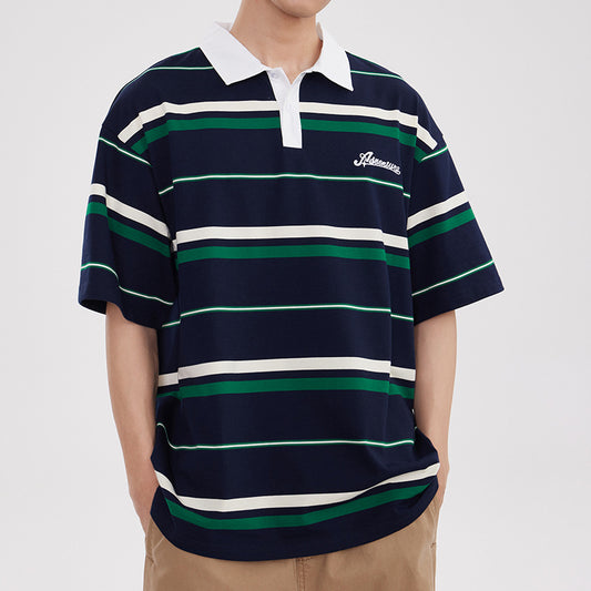 Polo Retro Vintage para Hombre - Estilo Clásico de Verano - Image 2