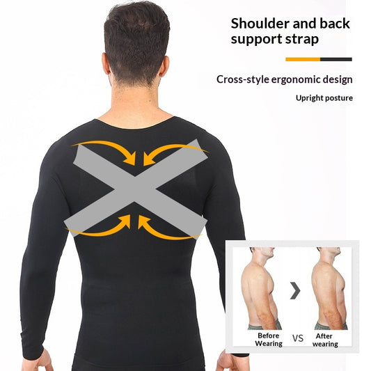 Camiseta Deportiva Reductora para Hombre con Control Abdominal - Image 2