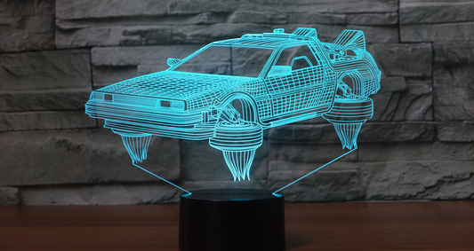 Lámpara Nocturna 3D Coche de Ciencia Ficción para Dormitorio Infantil - Image 2