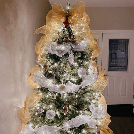 Cintas de Seda y Moños Decorativos para Árbol de Navidad - Image 2