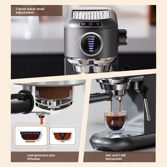 Cafetera Espresso Automática y Semiautomática con Vaporizador de Leche - Image 2