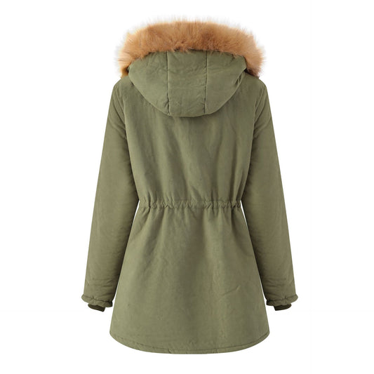 Abrigo de Piel de Cordero Acolchado para Mujer - Image 2