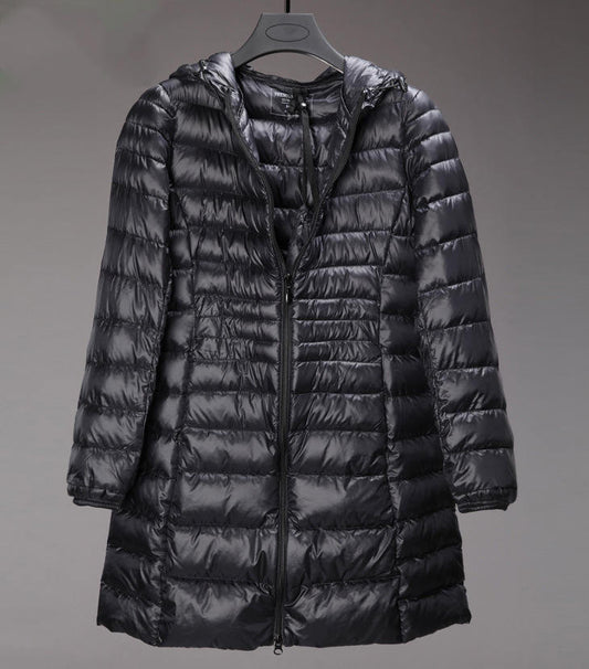 Chaqueta Acolchada Ligera Tallas Grandes con Capucha Otoño Invierno - Image 2