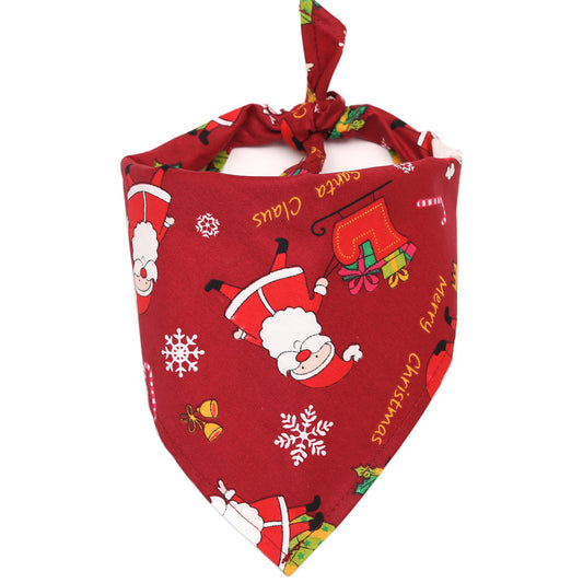 Pañuelo Triangular de Algodón para Mascotas - Babero Absorbente para Perros y Gatos - Image 2