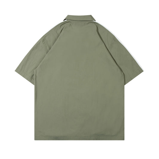 Camisa de Manga Corta Unisex con Contraste de Colores - Image 2