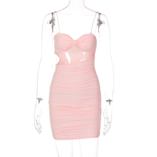 Vestido Envolvente Plisado con Escote Fruncido - Image 2