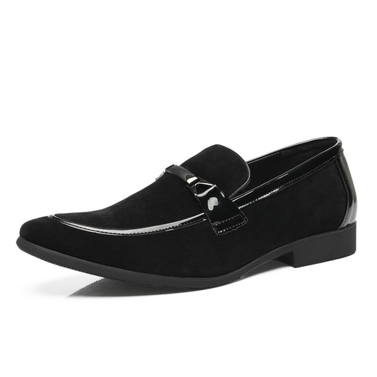 Zapatos de Cuero Formal para Hombre Talla Grande - Estilo Británico Clásico sin Cordones - Image 2