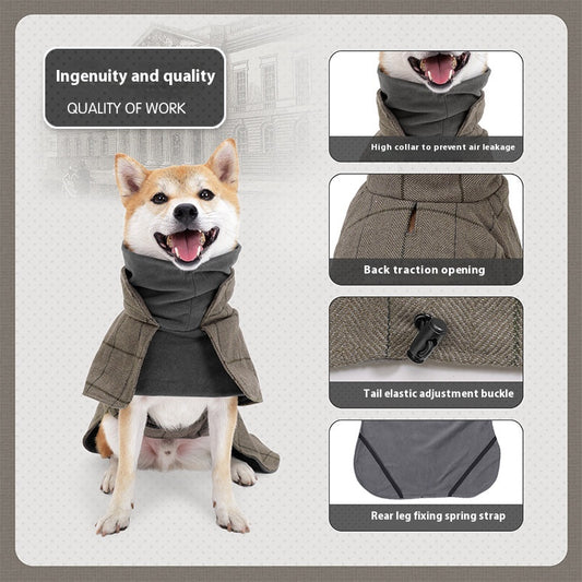 Abrigo Clásico Británico para Perros - Chaleco Térmico Impermeable - Image 2