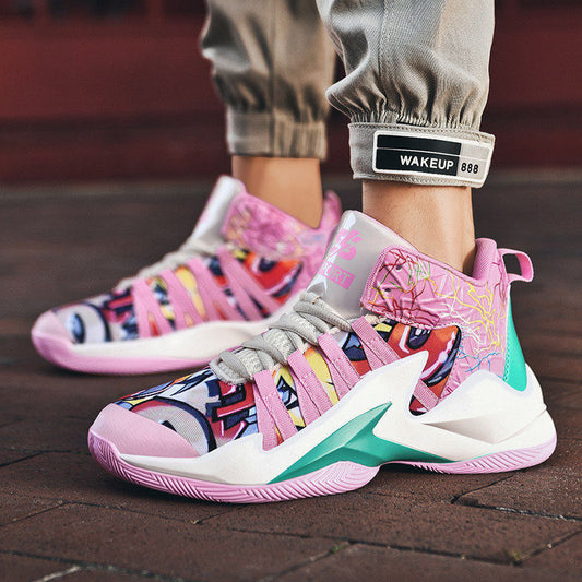 Zapatillas de Baloncesto Blancas Altas para Hombre - Image 2