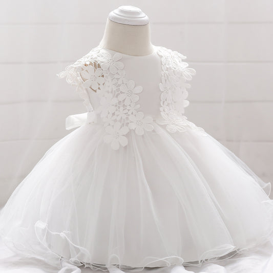 Vestido de Princesa en Encaje y Malla para Niña - Image 2