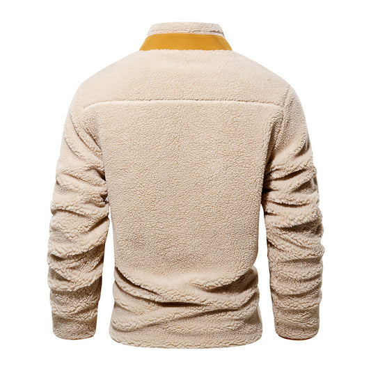 Chaqueta Casual de Terciopelo de Cordero Imitado - Image 2
