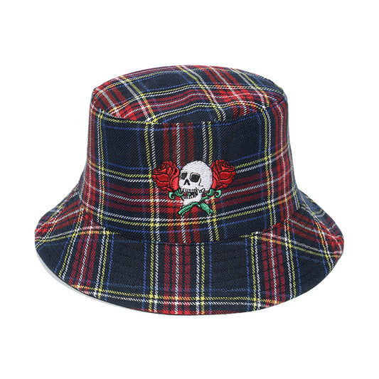 Gorra Pescador Cuadros con Protección Solar - Image 2