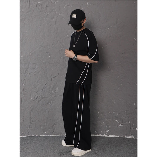 Conjunto Deportivo Dos Piezas con Bloques de Color - Diseño Casual Moderno - Image 2