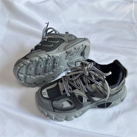 Tenis Retro Minimalistas con Suela Gruesa para Hombre - Image 2
