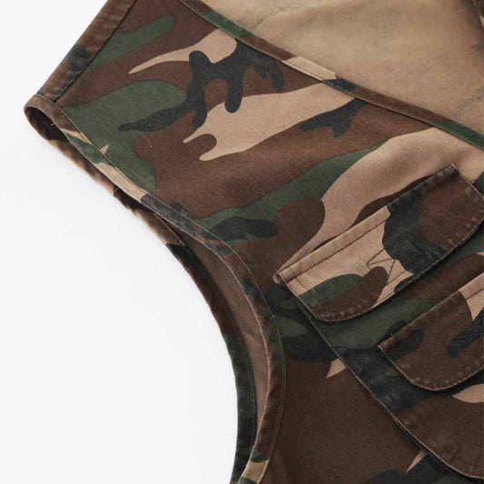 Chaleco de Fotografía y Pesca con Múltiples Bolsillos Camuflaje - Image 2