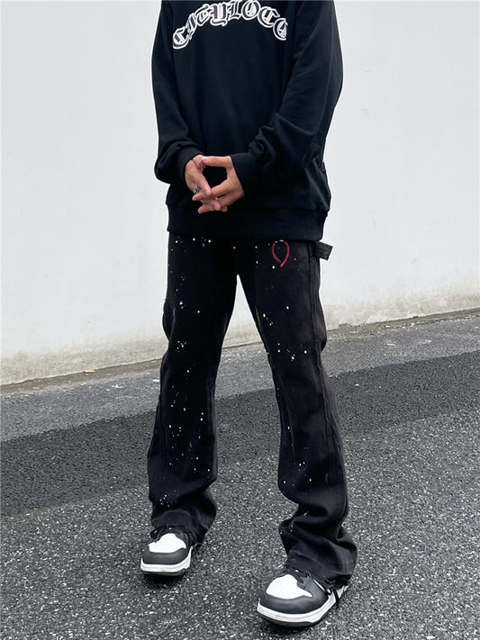 Jeans de Trabajo Versátil Corte Holgado Europeo-Americano - Image 2