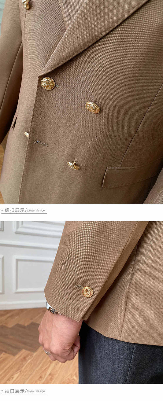 Saco Cruzado Slim Fit para Hombre - Estilo Casual Moderno - Image 2