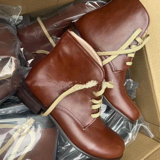 Botas Bajas Clásicas de Caña Redonda en Colores Sólidos - Image 2
