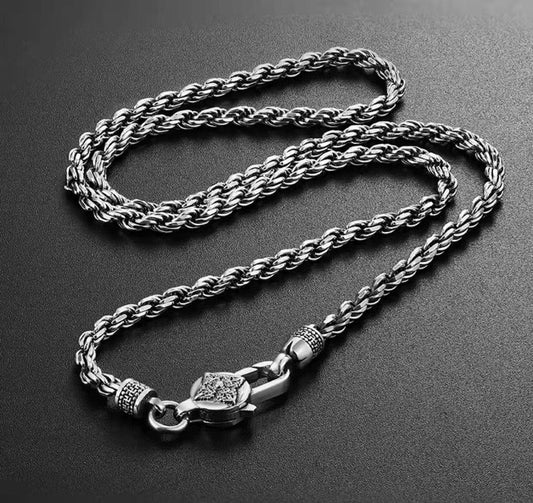 Collar Vintage Minimalista para Hombre con Caracteres Chinos - Image 2