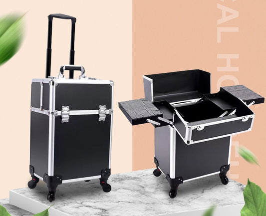 Carrito Profesional de Maquillaje y Cosméticos con Almacenamiento Amplio - Image 2