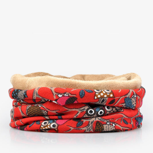 Gorro Reversible Unisex con Estampado de Búho - Dual Use para Ciclismo y Moda - Image 2