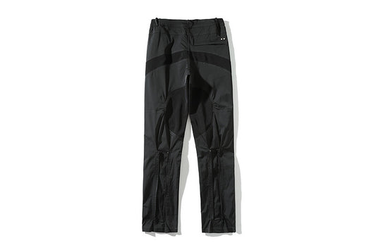 Pantalones Casuales con Cierre Trasero y Costura de Nylon - Image 2