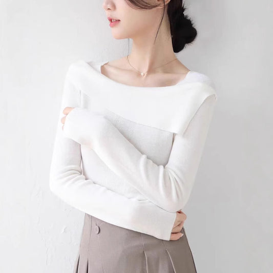 Suéter Cuello Solapa Elegante para Mujer - Colección Otoño Invierno - Image 2