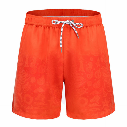 Shorts de Baño Hombre Talla Grande con Estampado Mágico Cambio de Color - Image 2