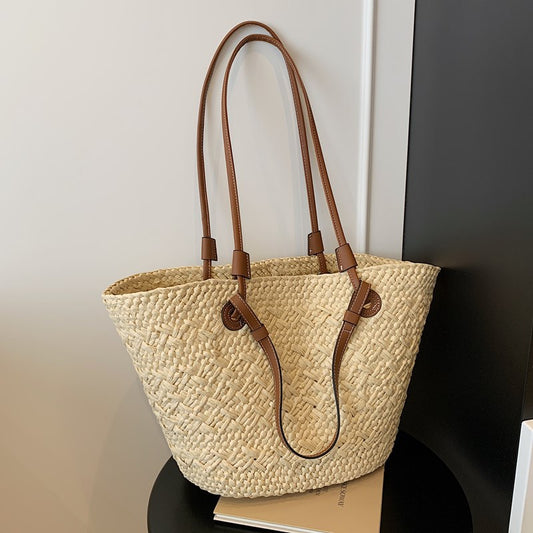 Bolsa Tejida de Gran Capacidad Multiuso con Asa de Hombro - Image 2
