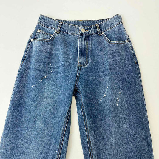Jeans de Patchwork con Contraste de Colores Efecto Lavado - Image 2