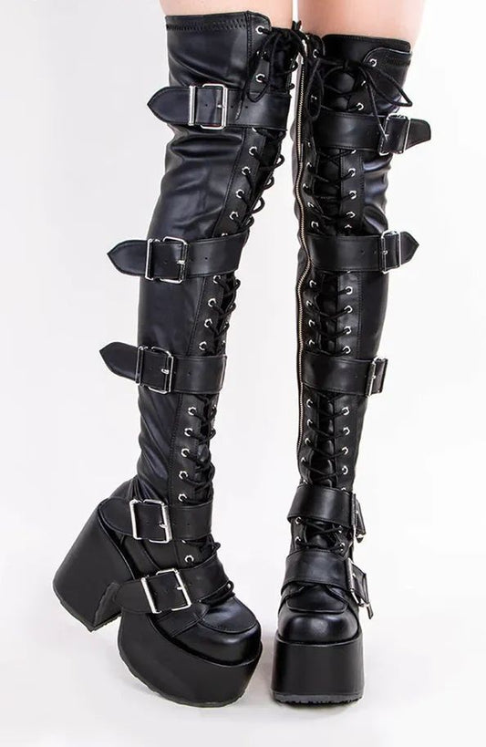 Botas Altas Impermeables con Plataforma y Hebilla para Mujer - Image 2