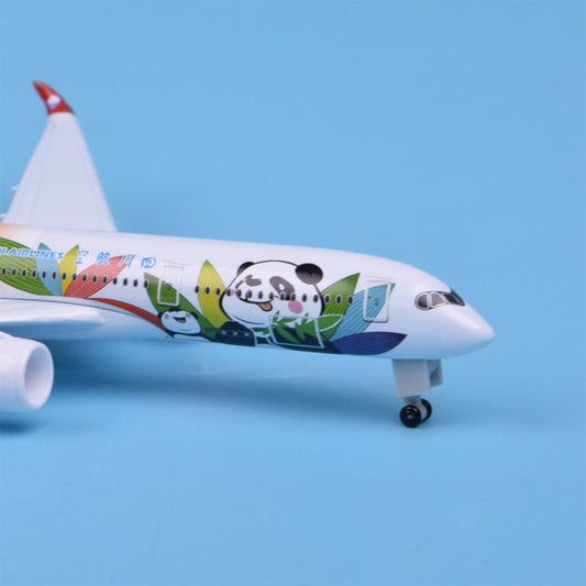 Modelo Decorativo Avión Airbus Sichuan Airlines con Panda - Image 2