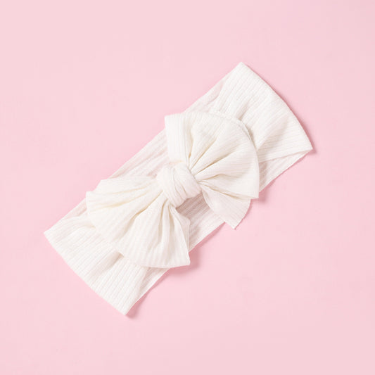 Diadema Elástica Ancha con Moño para Bebé y Niña - Image 2