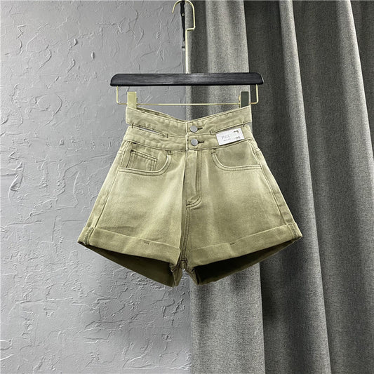 Shorts de Mezclilla Ancho Degradado para Mujer - Image 2
