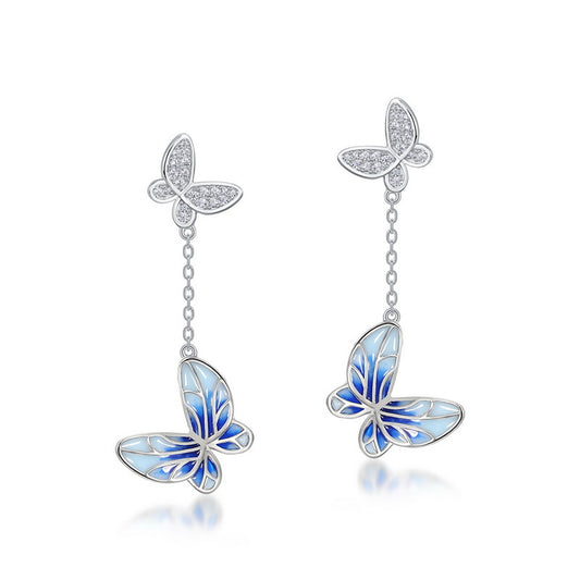 Aretes de Mariposa Esmaltados - Diseño Moderno para Mujeres - Image 2