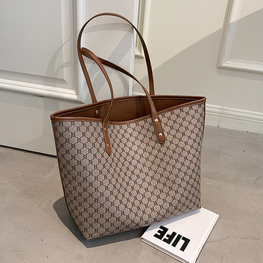 Bolsa Shopper de Diseñador con Rayas - Bolso de Hombro Trendy para Mujer - Image 2
