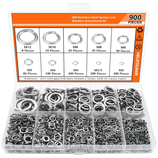 Caja Combinada de Arandelas de Seguridad con Resorte en Acero Inoxidable 304 - Image 2